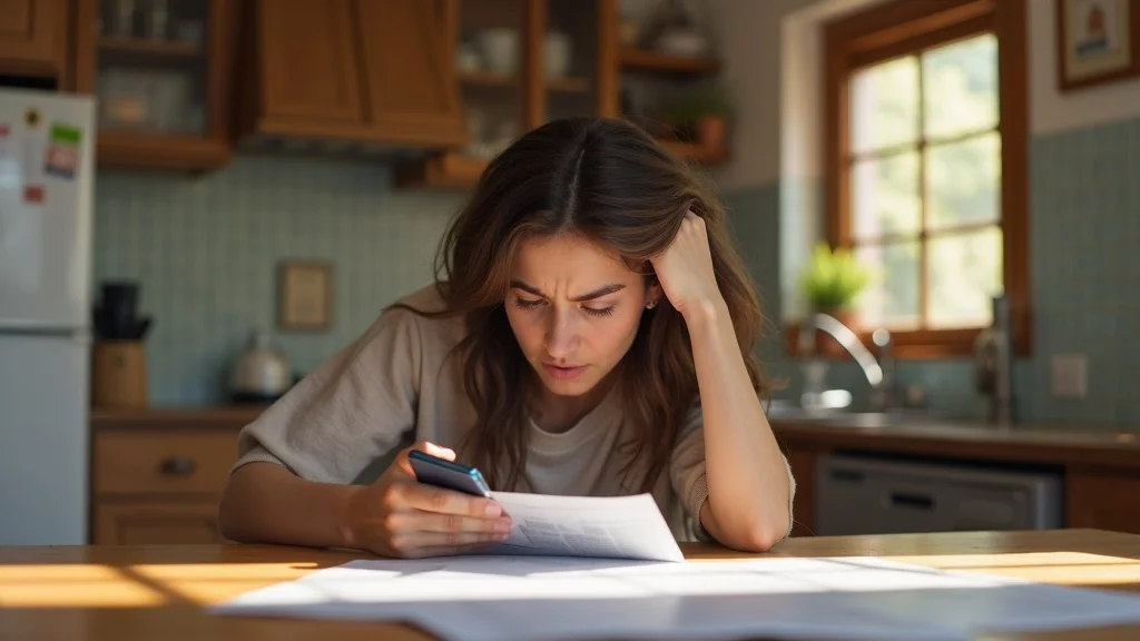 Frustrated parent ignoring legal document during custody case, distracted by phone