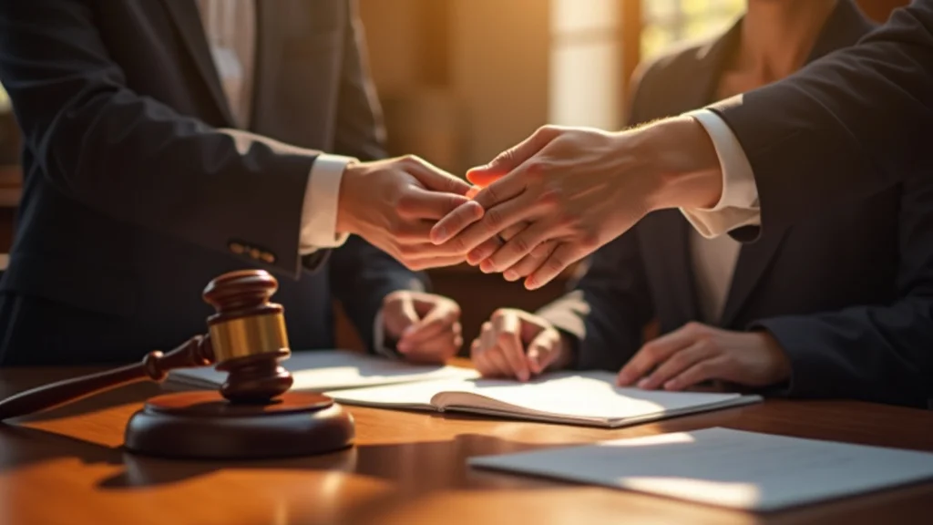 Legal setting with judge's gavel and family law paperwork in child custody case