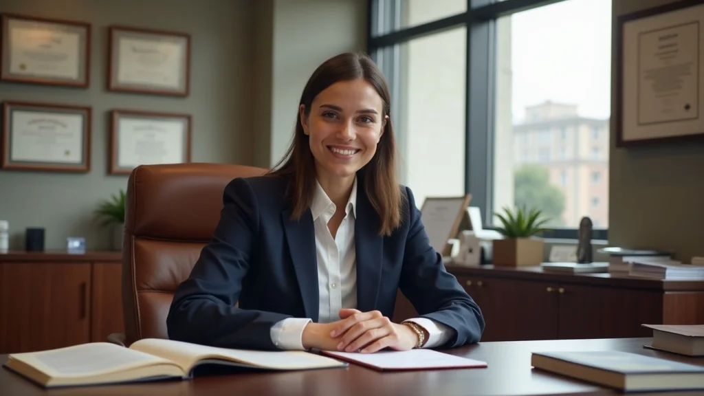 Professional family law attorney supporting client in a child custody case