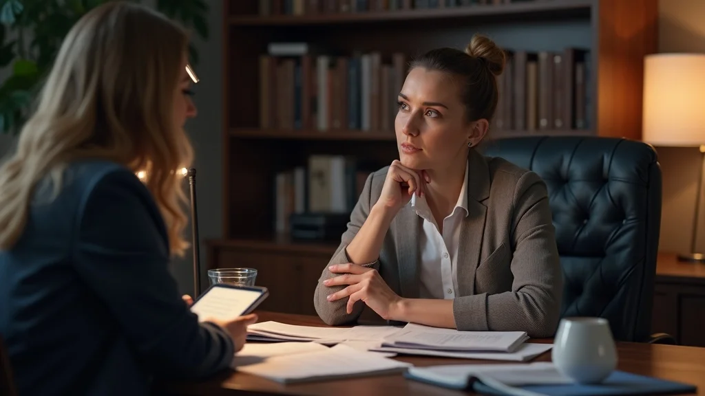 Professional law attorney answering client FAQs during family law mediation in Los Angeles