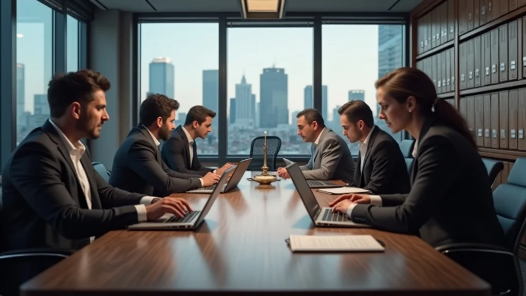 Professional legal team at Hermes Law Group Los Angeles reviewing court documents and collaborating on divorce scenarios