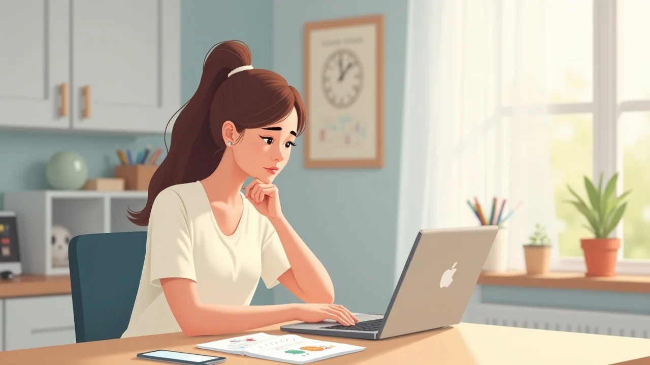 Thoughtful parent reviews social media before posting during custody case