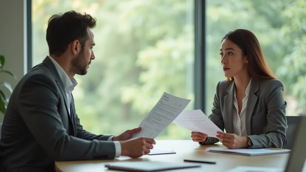 divorcing parties discussing assets and debts in mediation, facilitated by a divorce lawyer